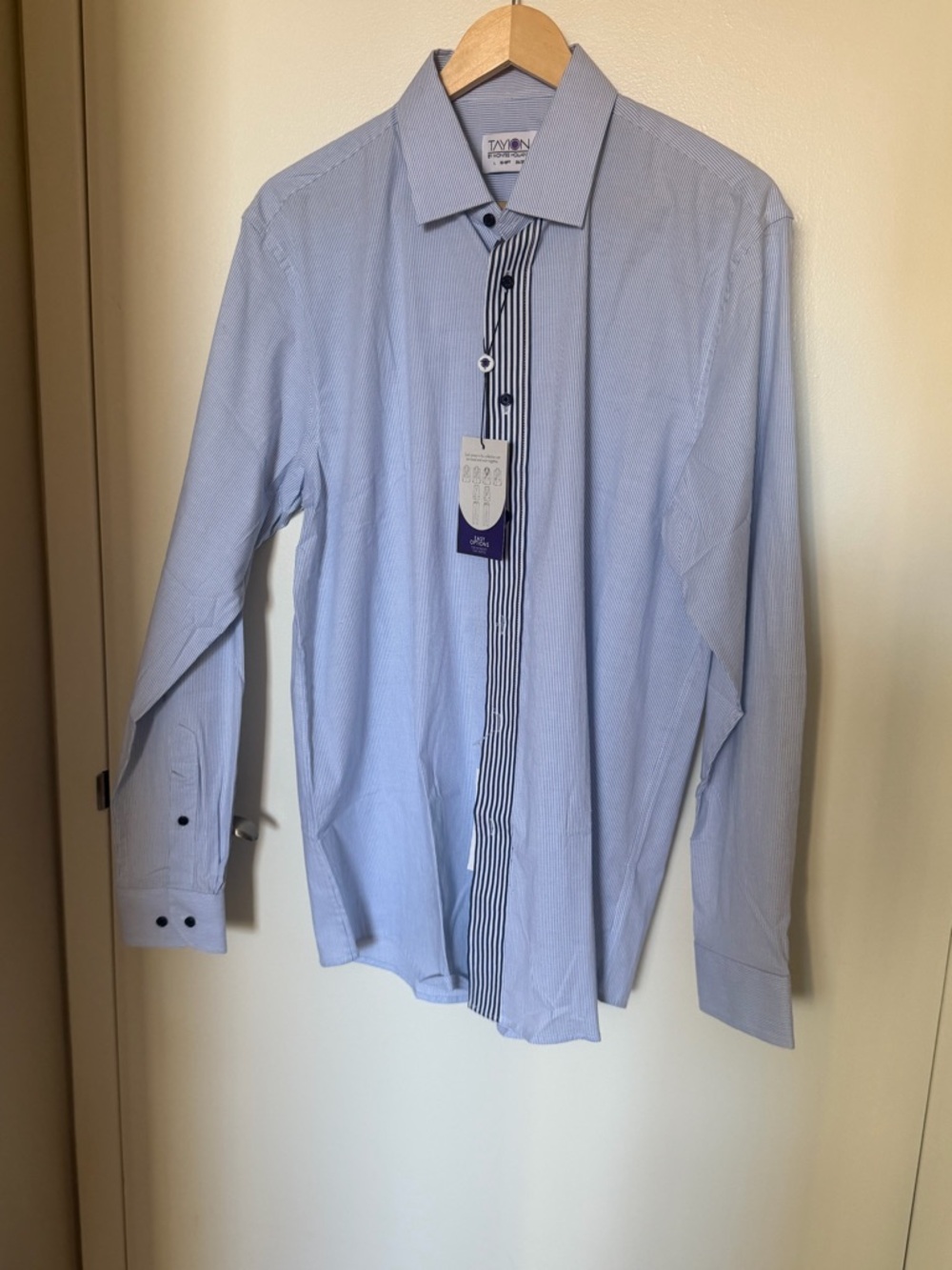 Tayion Men's blue button down, size 16 1/2